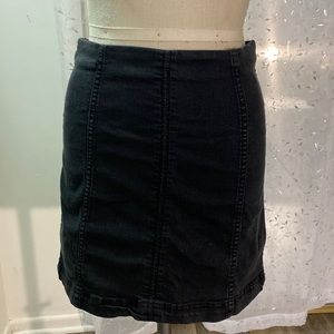 Black Denim pencil skirt